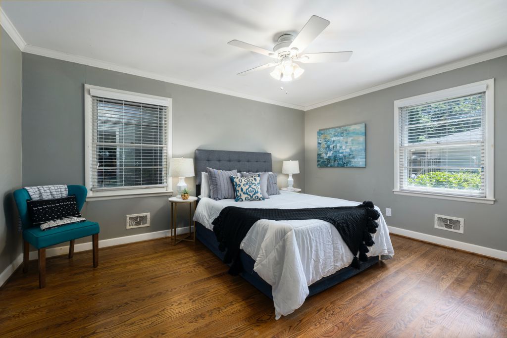 Bedroom of House 196 in Cantref